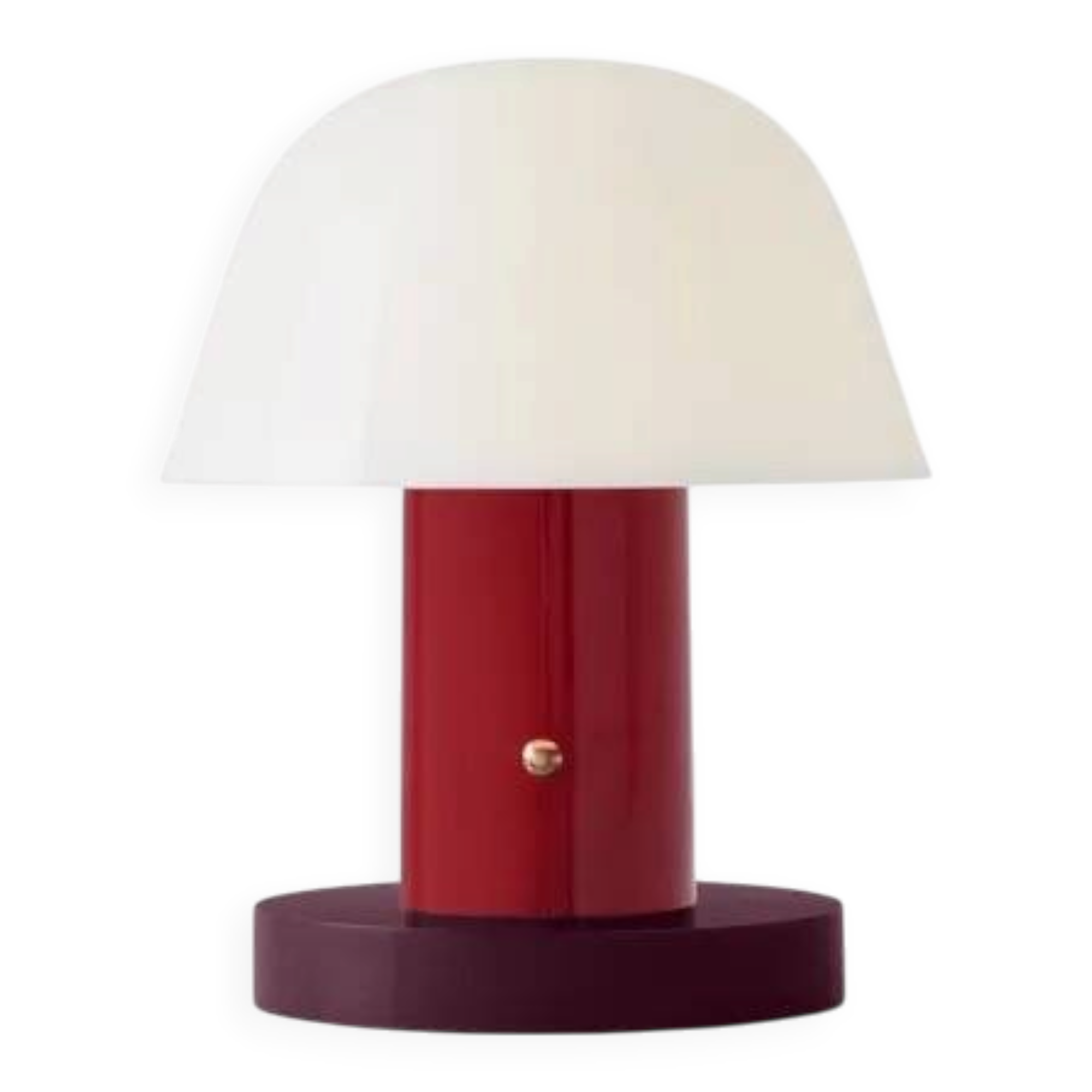 portable USB lamp SETAGO by Jaime Hayon for &Tradition, Red/Burgundy
