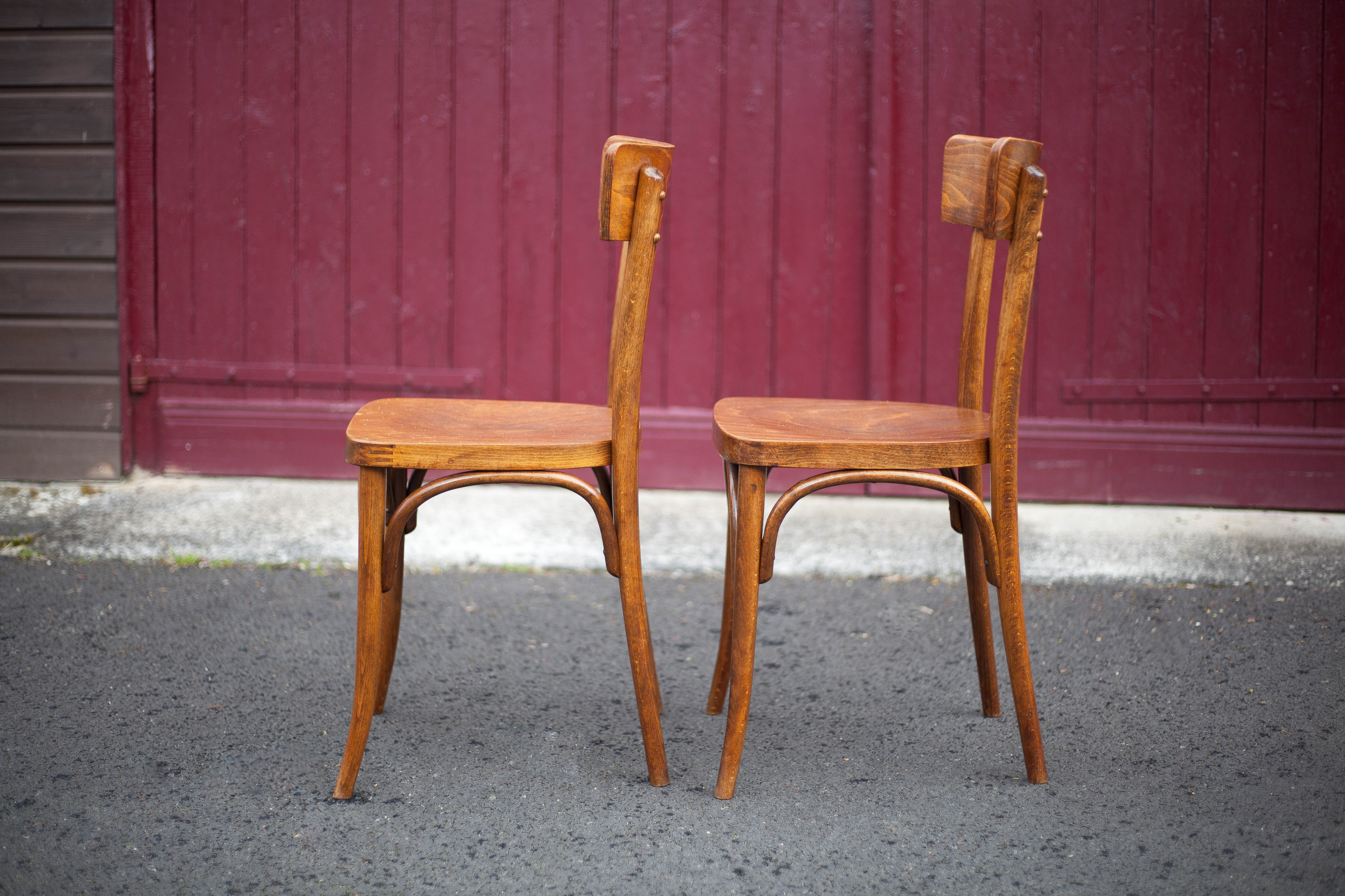 Pair of Thonet bistro chairs