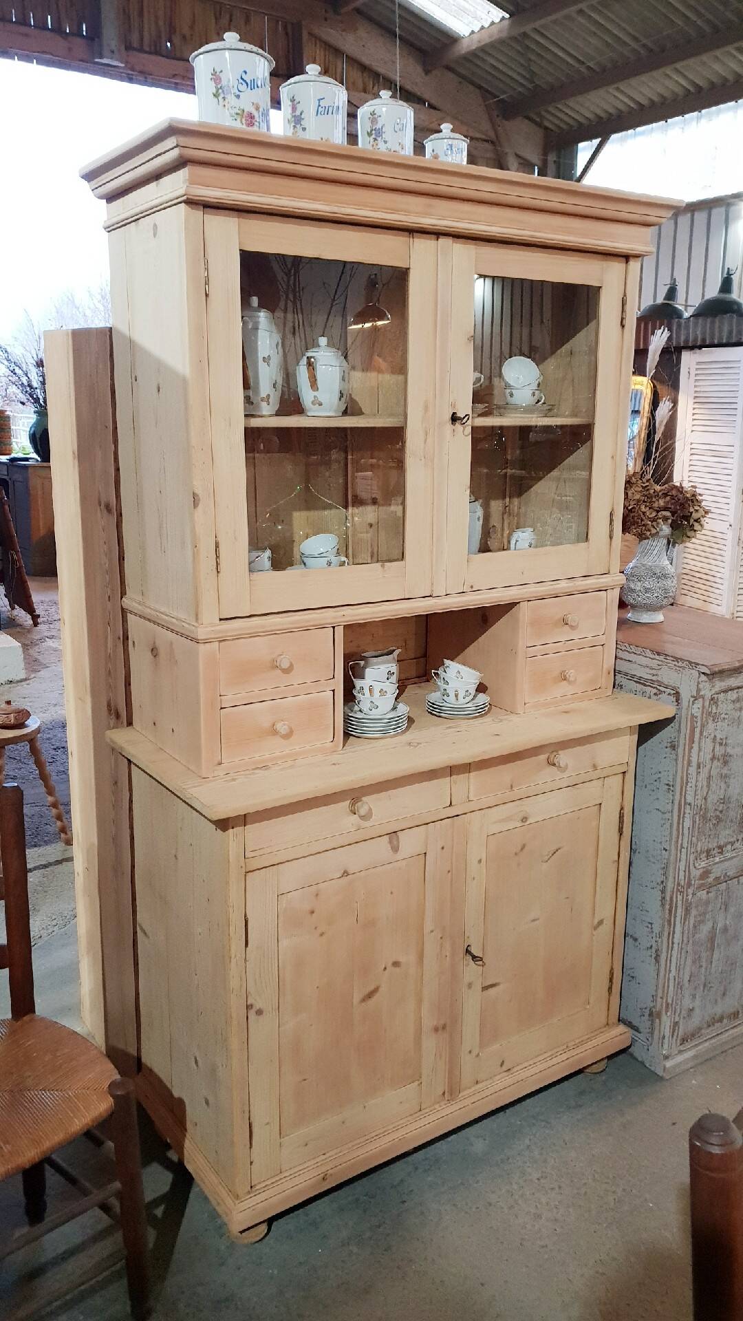 Old sideboard in two parts