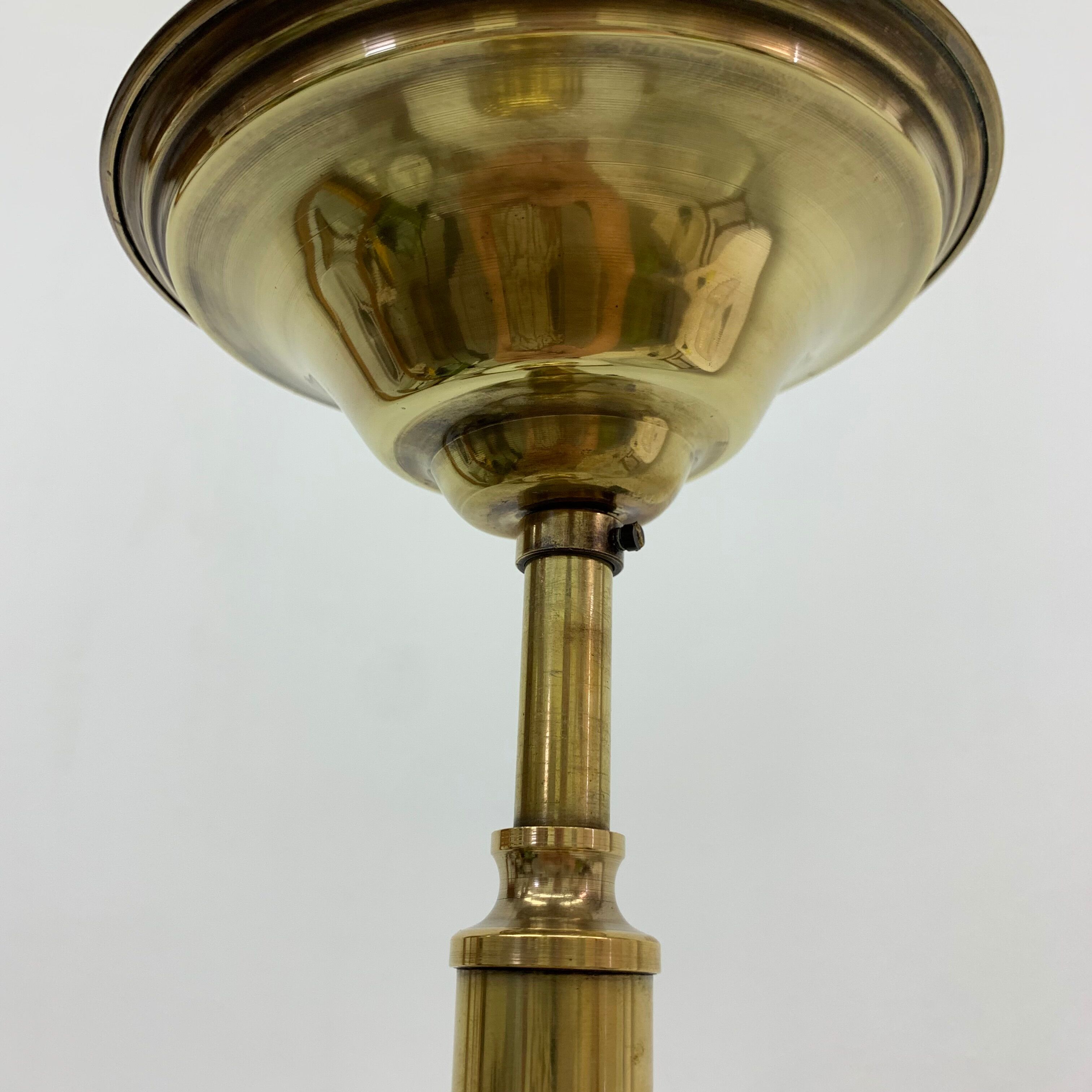 Antique Philips opaline glass hanging lamp, 1950’s