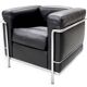 Fauteuil en cuir Lecorbusier LC2