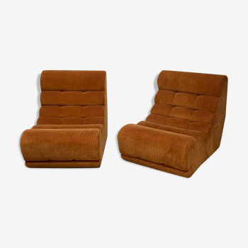 Paire de fauteuils vintage