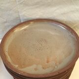 10 small plates made of vintage sandstone