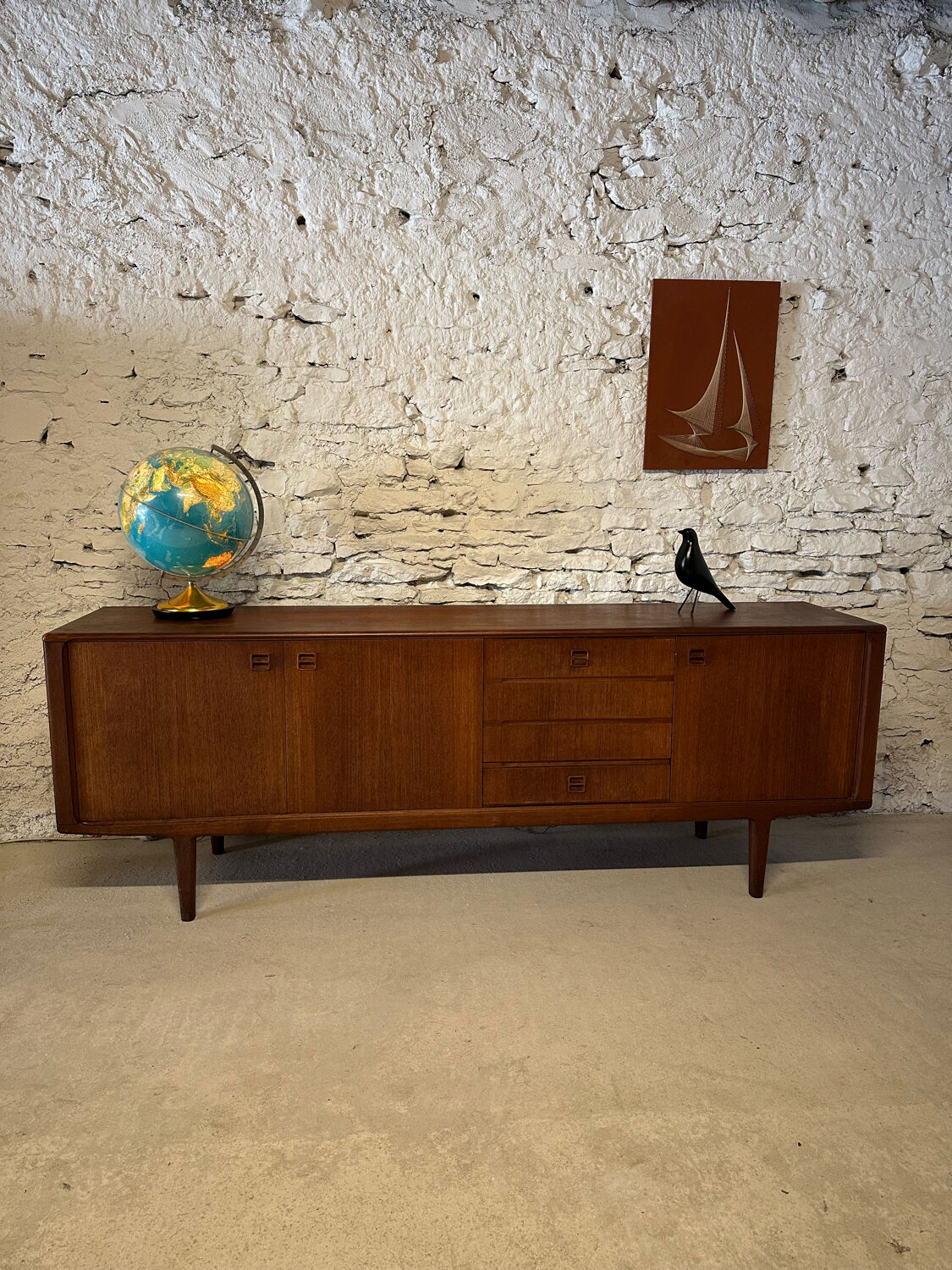 Enfilade scandinave vintage en teck