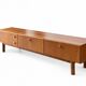 Enfilade basse vintage - style scandinave en Noyer