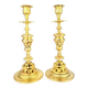 Pair of 19th century bronze candlesticks