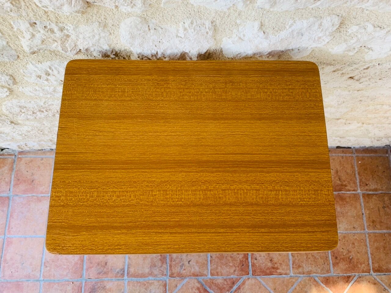 Side table with 3 vintage shelves 70s