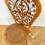 Rattan chair peacock inspiration Emmanuelle