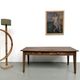 Solid oak farmhouse table, 1930s.