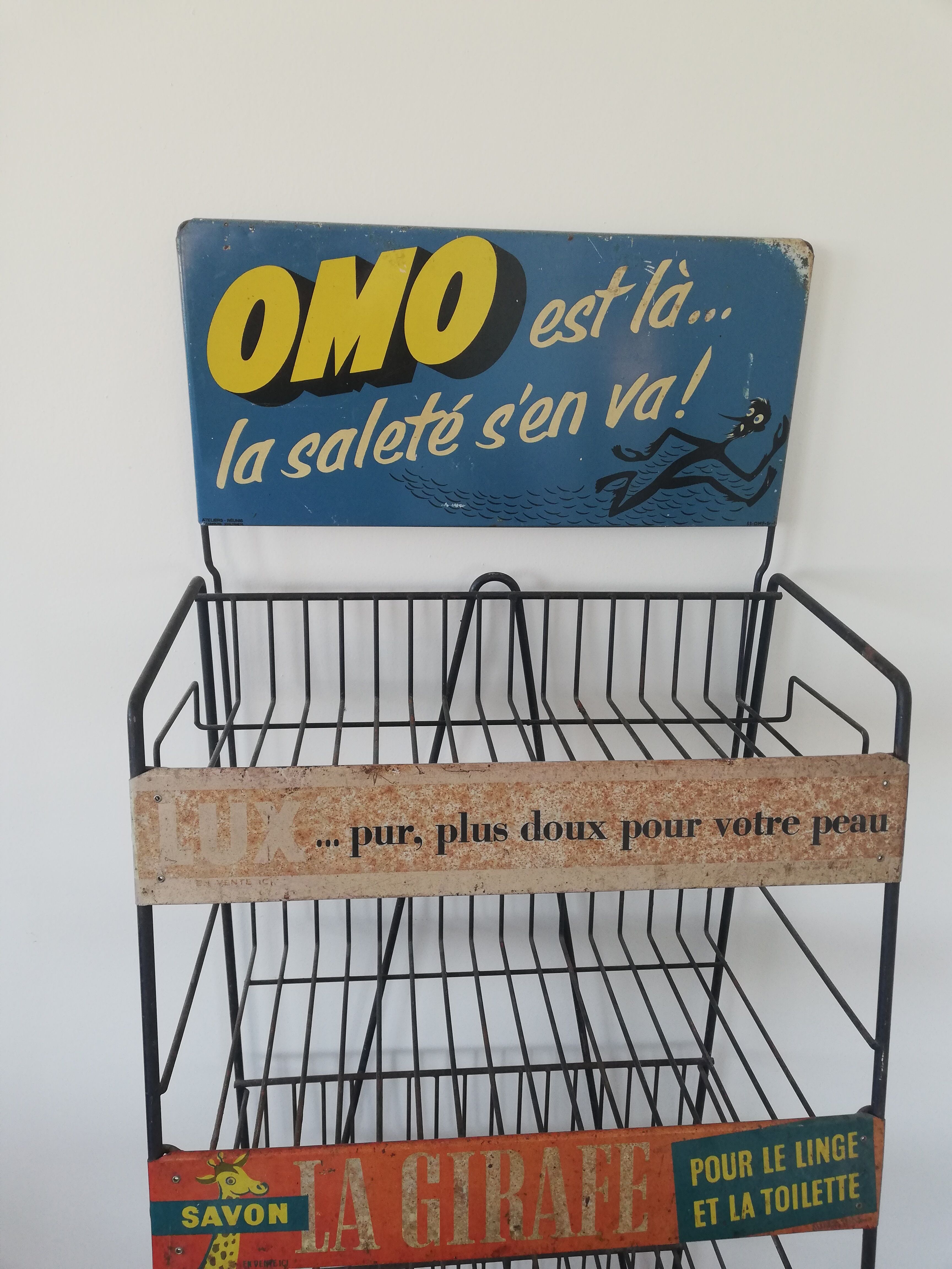 Industrial advertising shelf