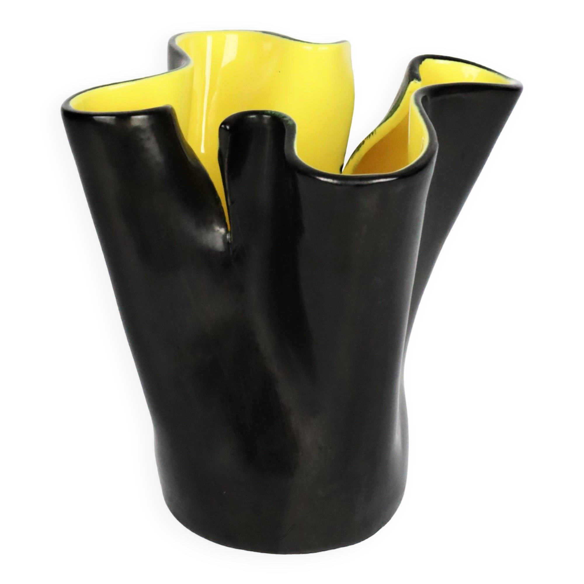 Vase mouchoir Vallauris 1950