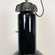 Industrial bauhaus black enamel pendant lamp, 1930s