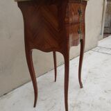 Bedside in Louis XV style marquetry