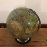 Globe en verre Illuminé de Columbus Paul Oestergaard 1950 vintage design