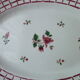 Plat en faïence Digoin Sarreguemines  Modèle Rosa