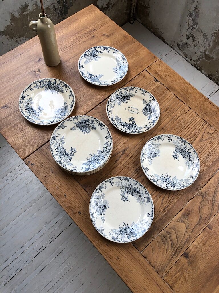 10 plates Terre de Fer Floreal Boulenger