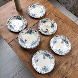 Set de 10 assiettes Terre de Fer Floreal Boulenger