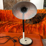 Flexible perforated metal desk lamp
