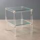Plexiglas coffee table from the 80s