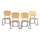 Chaises Alu-Flex par Armin Wirth, circa 1965