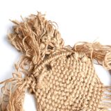 Lion wall weaving in macramé, 70s