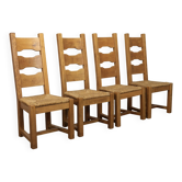 Set of 4 Dining Chairs, 1970s