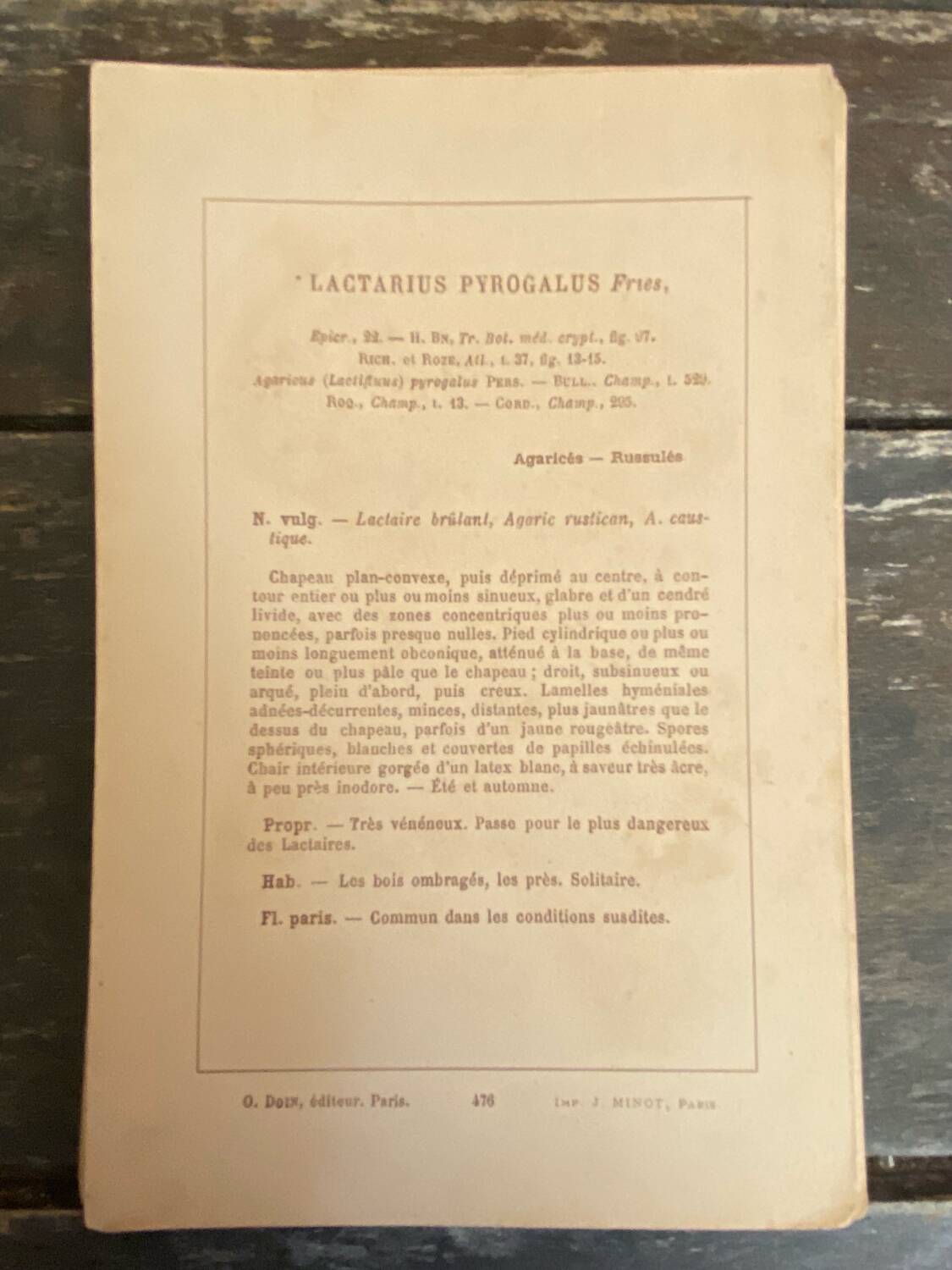 Series of 27 plates h. baillon iconography flora mushrooms vintage