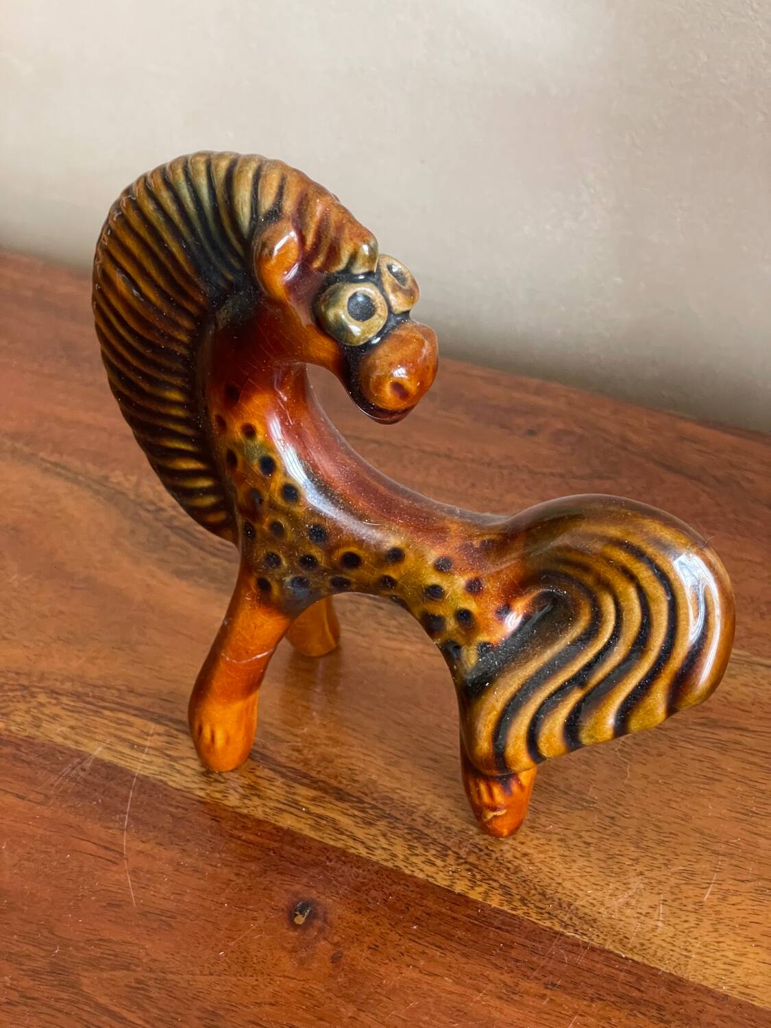 Vasilkovsky horse in majolica