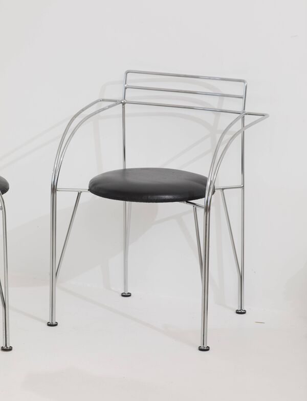 4 Chaises / Fauteuils Lune d’Argent par Pascal Mourgue pour Fermob 1980