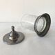 Art-deco candy maker in glass and silver metal