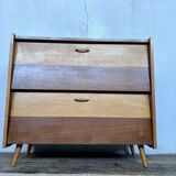 Two-color shoe furniture from the 50s with compass feet