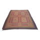 Burlap rug, 390x334 cm