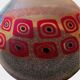 Murano blown glass vase – "Murrines" decoration and Bullicante effect