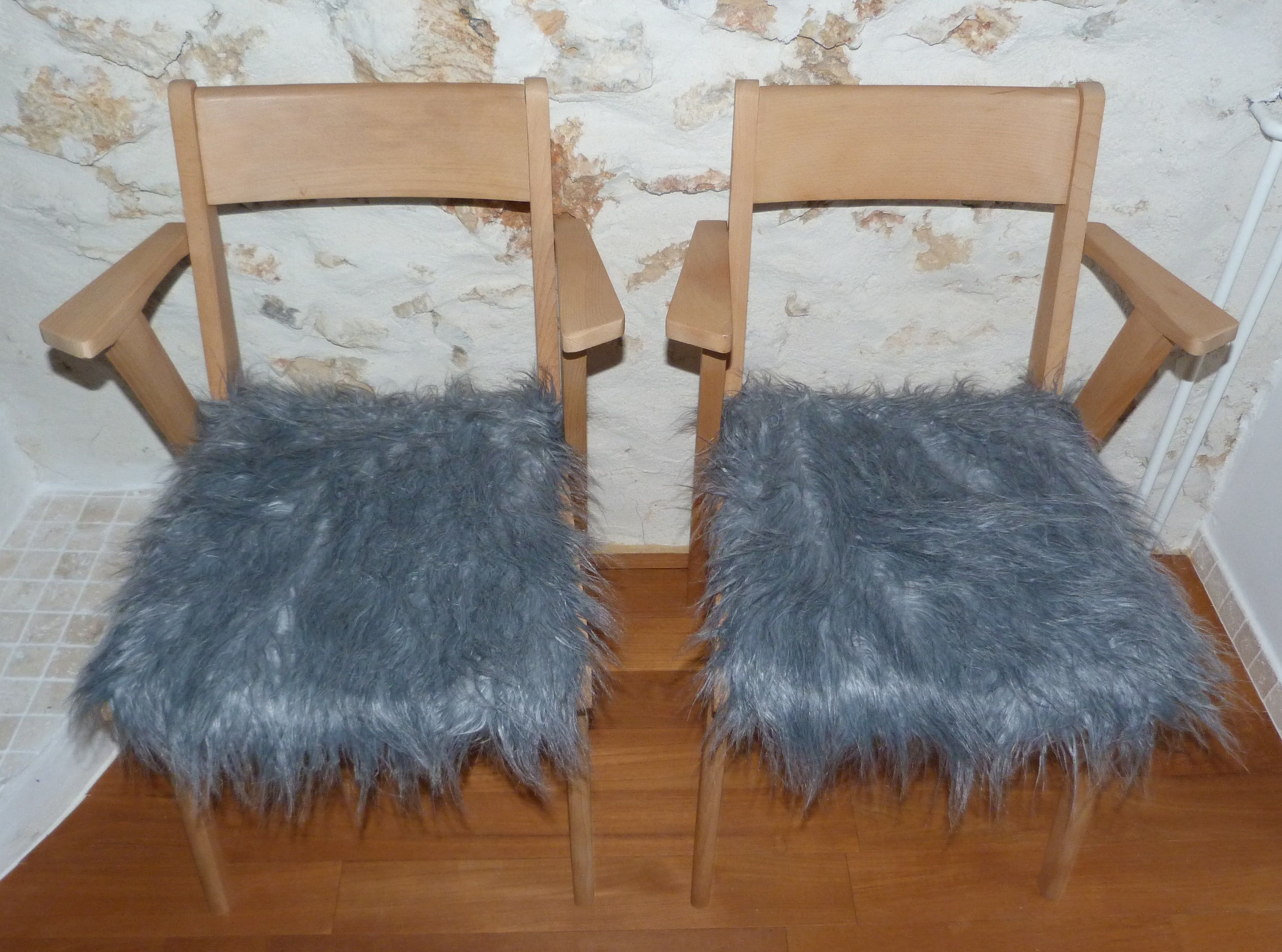 Pair of bridge armchairs of 50s/60s