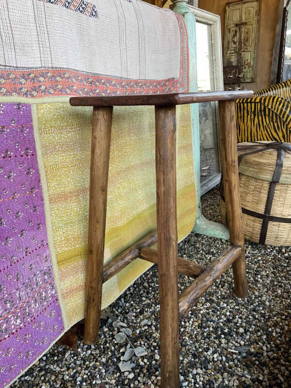 Tabouret haut en teck