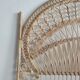 Peacock rattan headboard