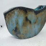 superb signature glazed flower spike vase to identify in good condition