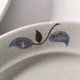 6 Saint-Amand stoneware dinner plates, Sologne pattern