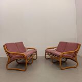 Vintage 1970s Scandinavian Bamboo Sofa