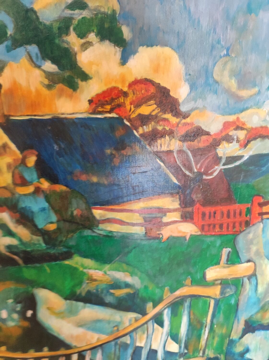 Peinture paysage moderne fauvisme