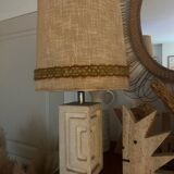 Lampe en pierre vintage