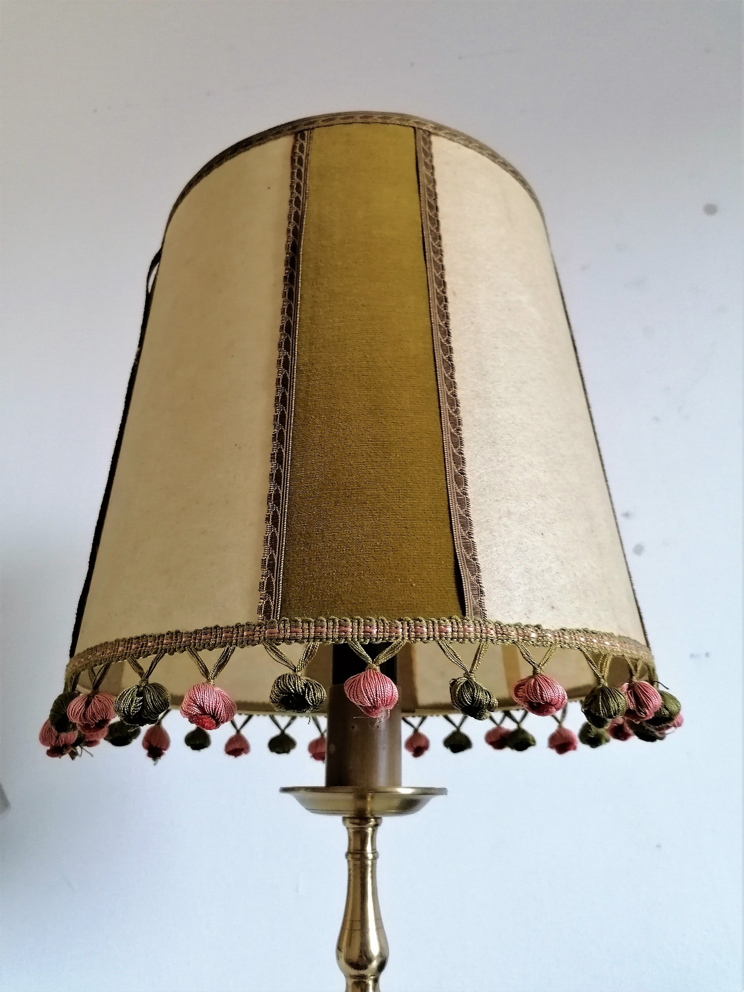 Lamp foot bronze tripod candle holder style