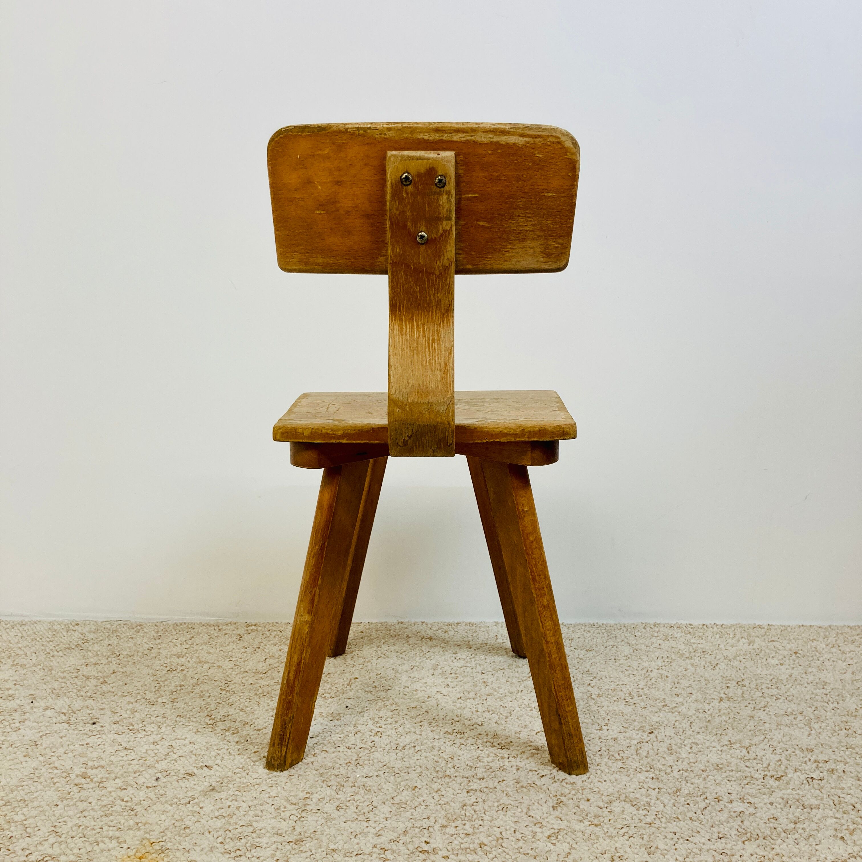 Children's chair, wooden, 70s
