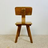 Children's chair, wooden, 70s