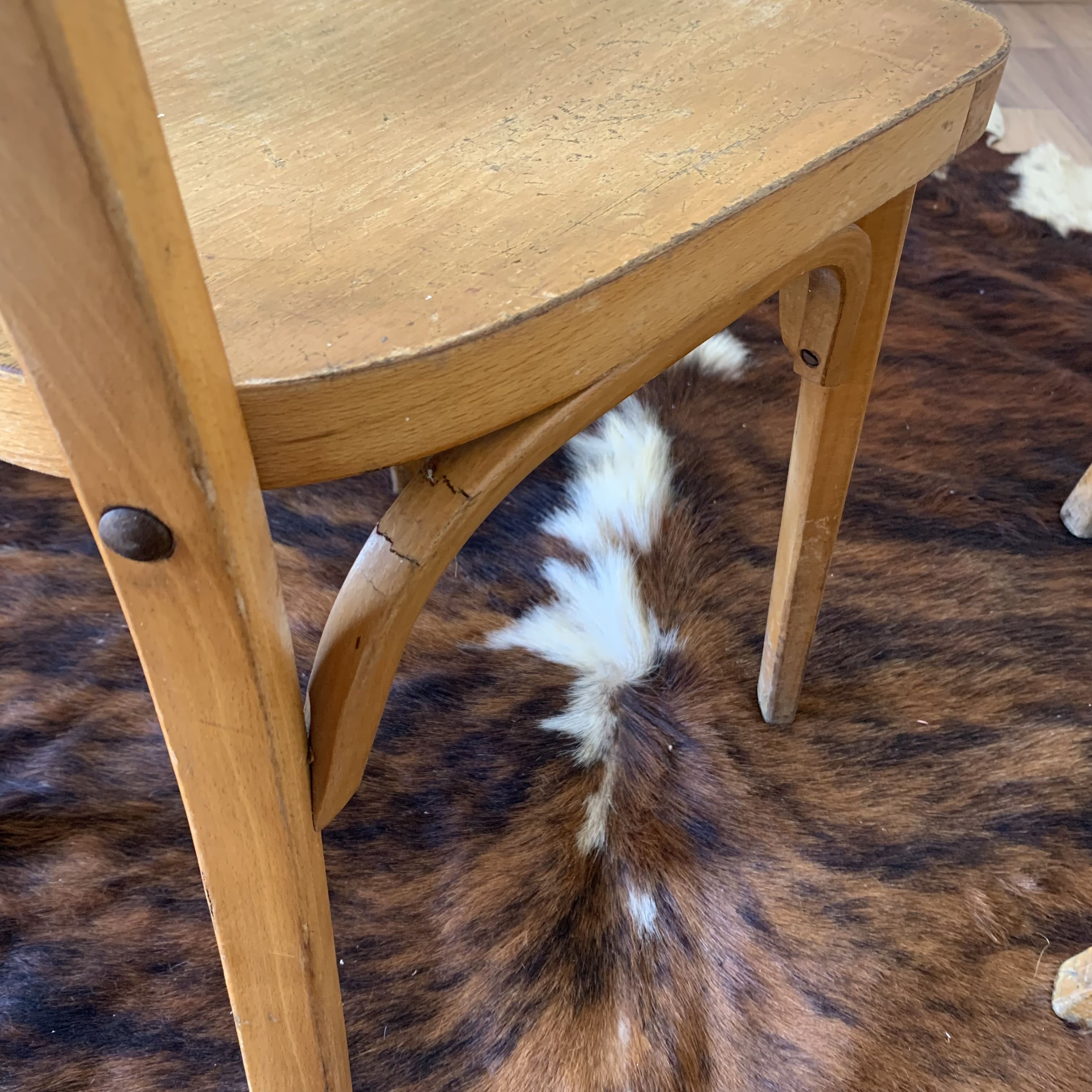 Set of three Baumann chairs