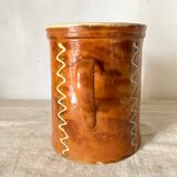 Provencal pitcher in glazed terracotta