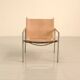 Paire de fauteuils "SZ02" cuir beige naturel par Martin Visser pour Spectru