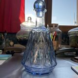 Blue glass carafe