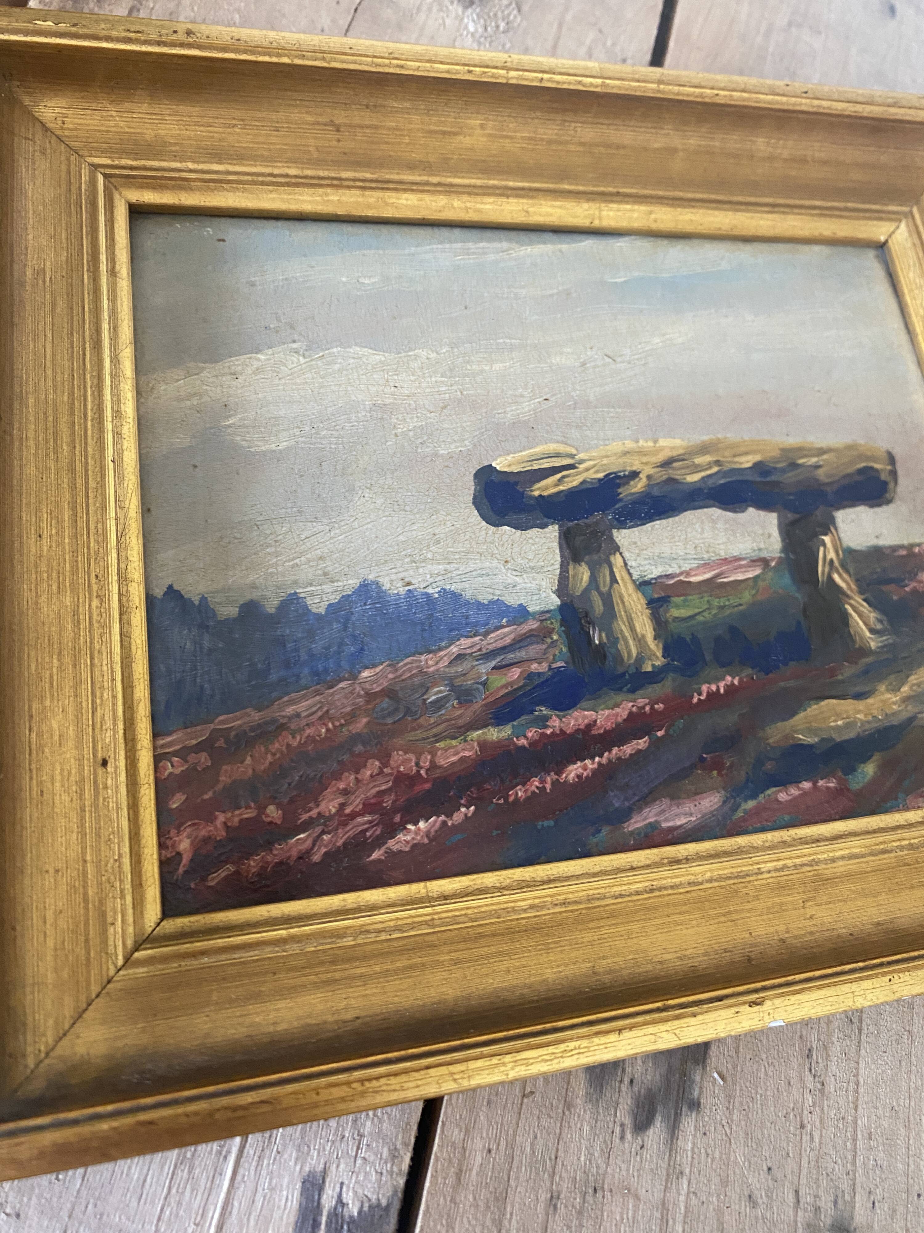 19th century oil and gilded frame