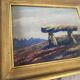 19th century oil and gilded frame